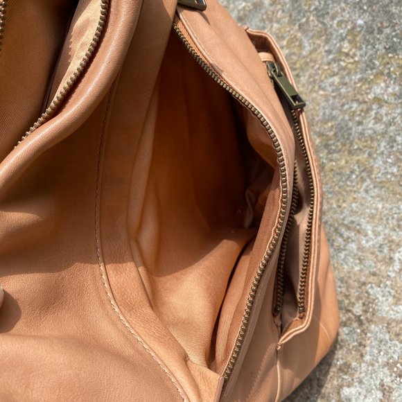 Aspen Tan Leather Convertible Leather Backpack main image 12